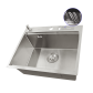Уцінена мийка для кухні накладна з нержавійки кухонна станція Nett NS-5747