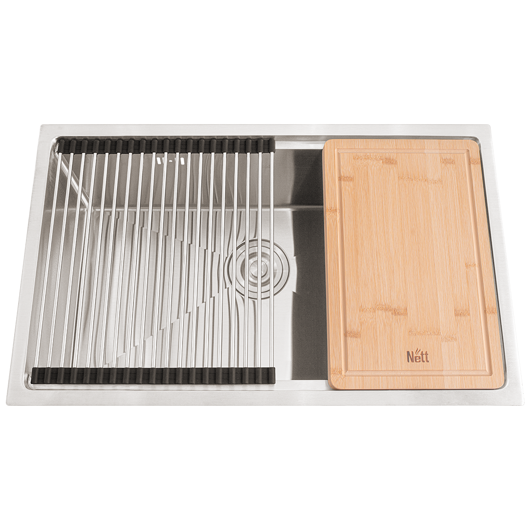 Комплект мийки на кухню та змішувача з нержавіючої сталі NS-7042