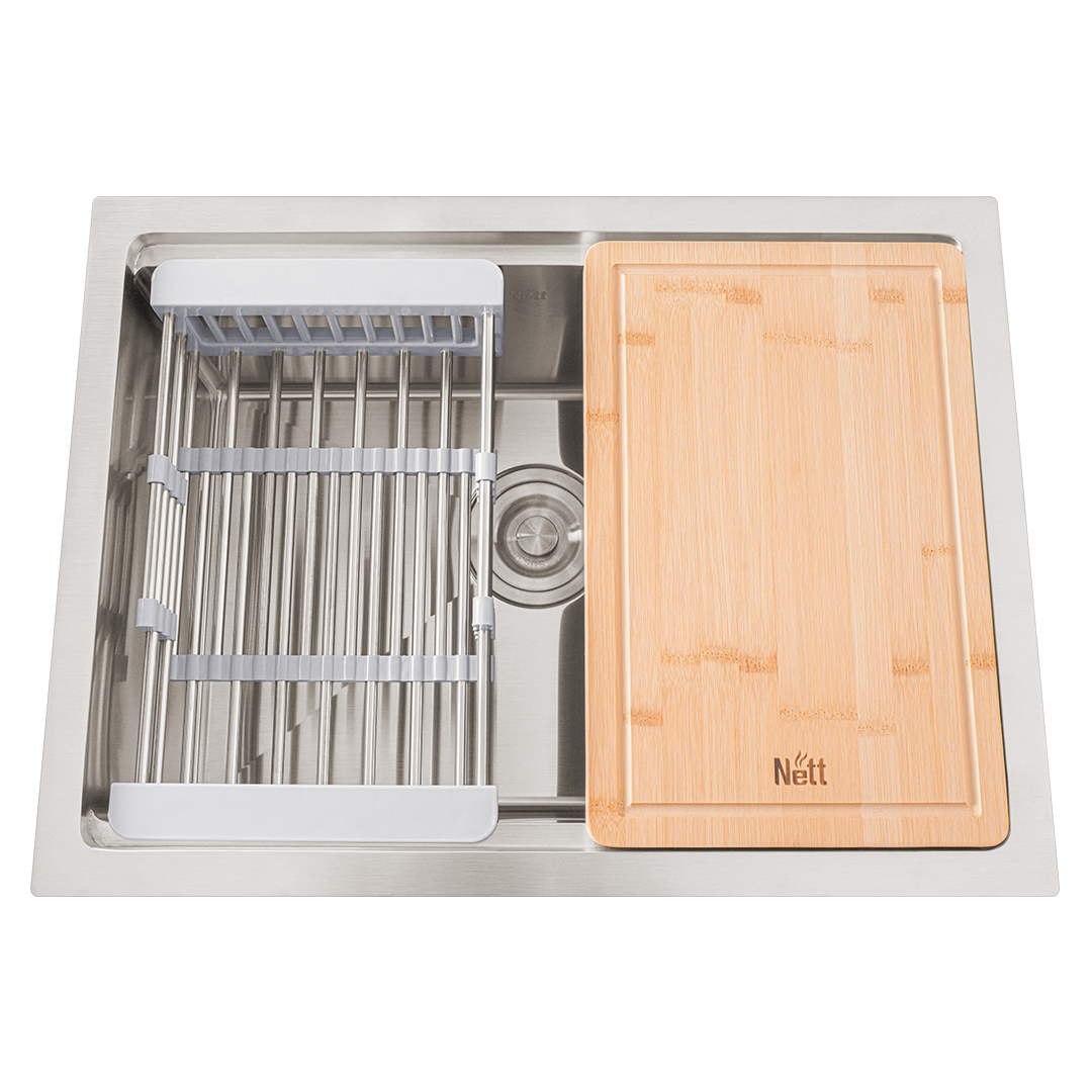 Комплект мийки на кухню та змішувача з нержавіючої сталі NS-5742