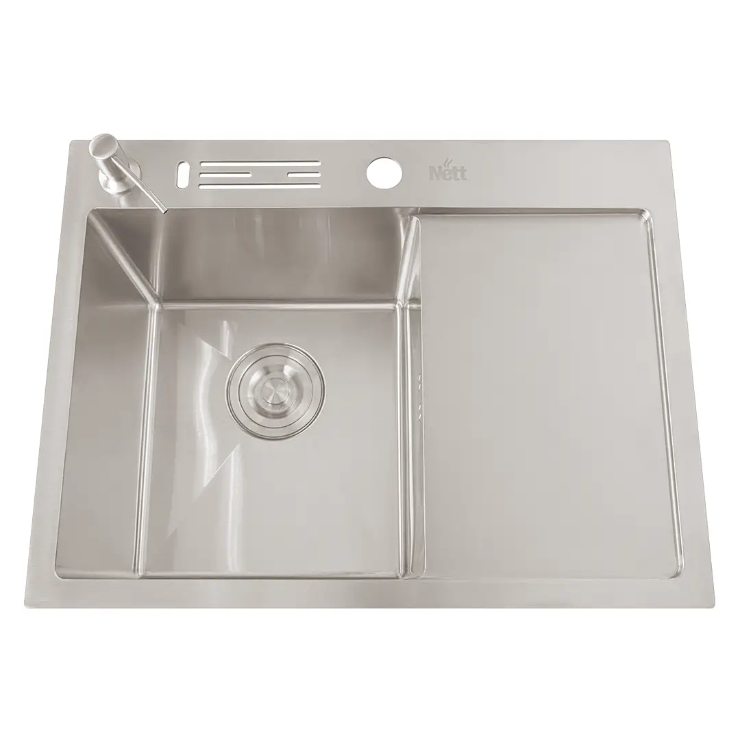 Комплект кухонной мойки и смесителя из нержавеющей стали NS-6045