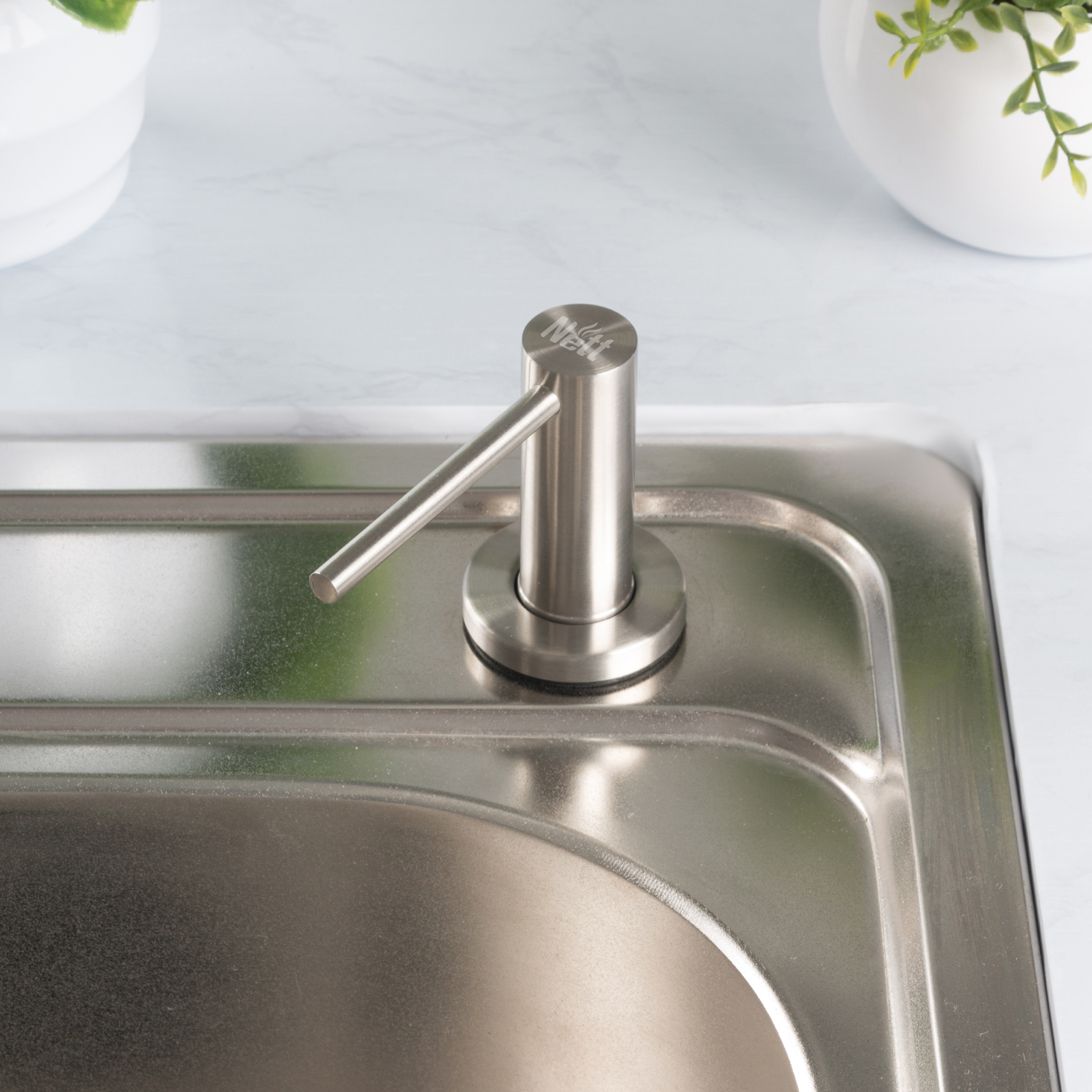 Комплект кухонної мийки та змішувача з нержавіючої сталі NS-7848