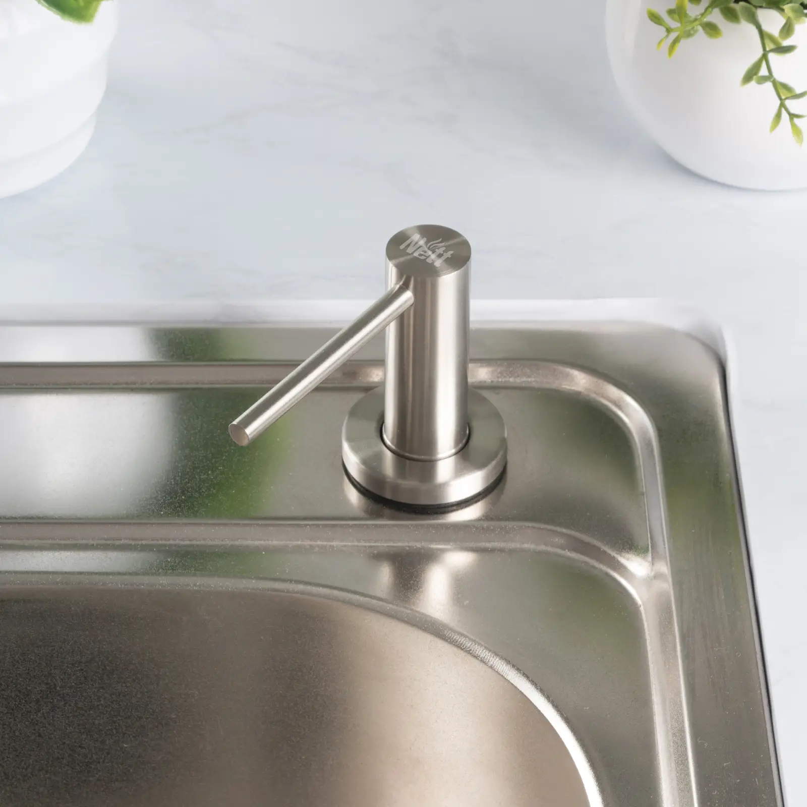 Комплект мийки на кухню та змішувача з нержавіючої сталі NS-7042