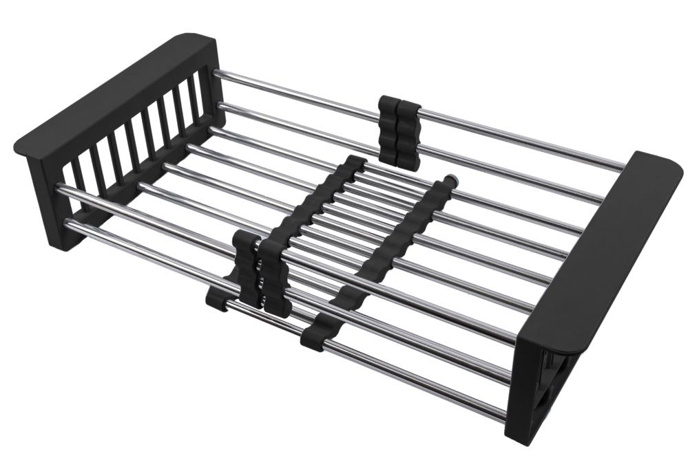 Комплект чорної кухонної мийки та змішувача з нержавіючої сталі NB-6845