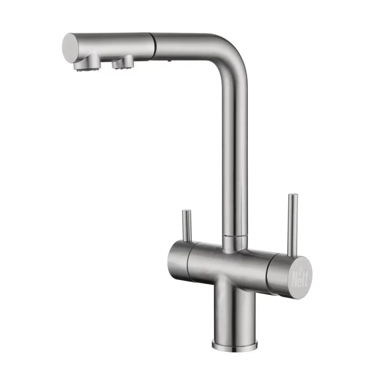 Комплект мийки на кухню та змішувача з нержавіючої сталі NS-7042