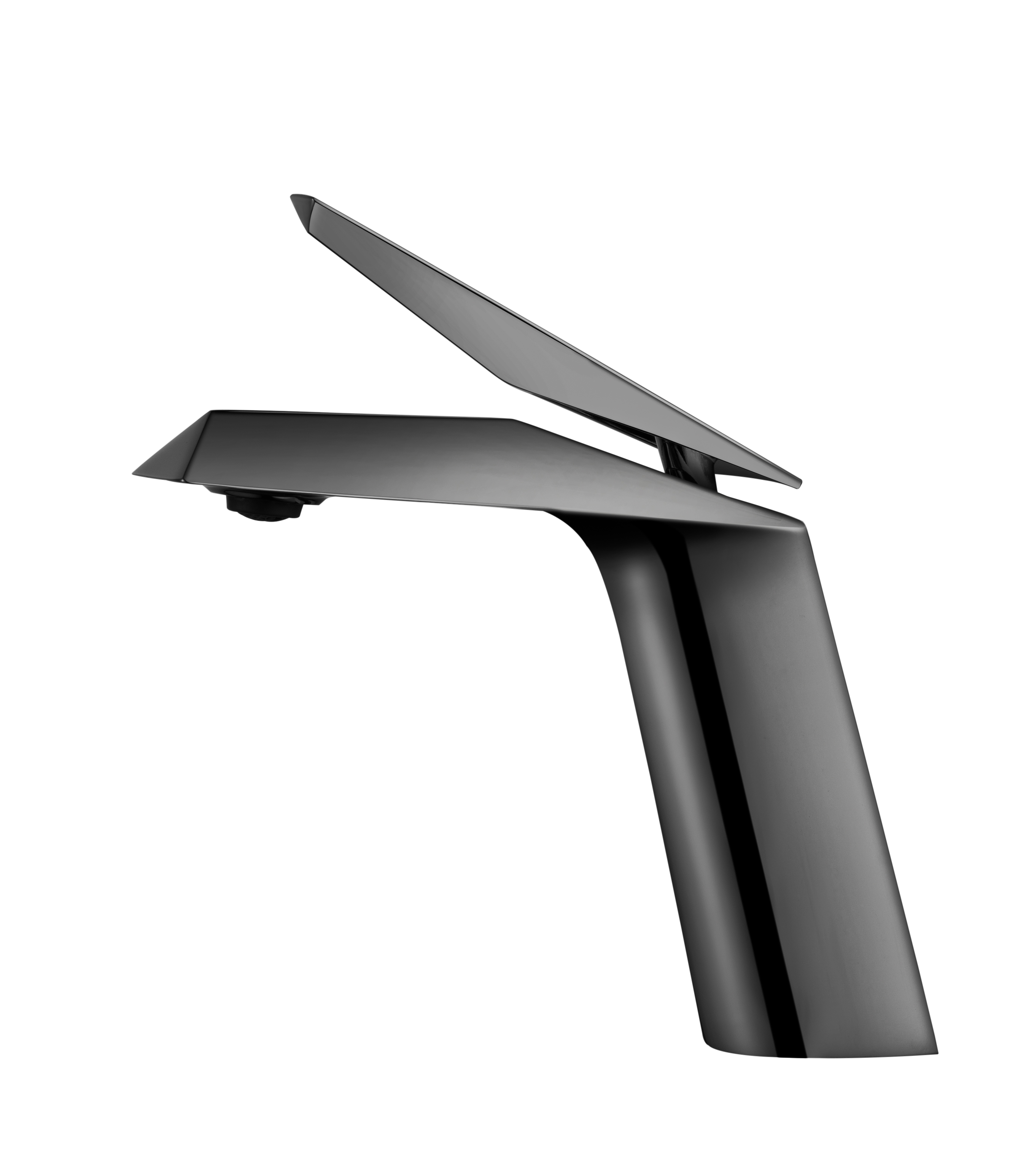 Комплект графітовий змішувач для раковини та дизайнерська душова система Nett DGr-66 + WGr-19