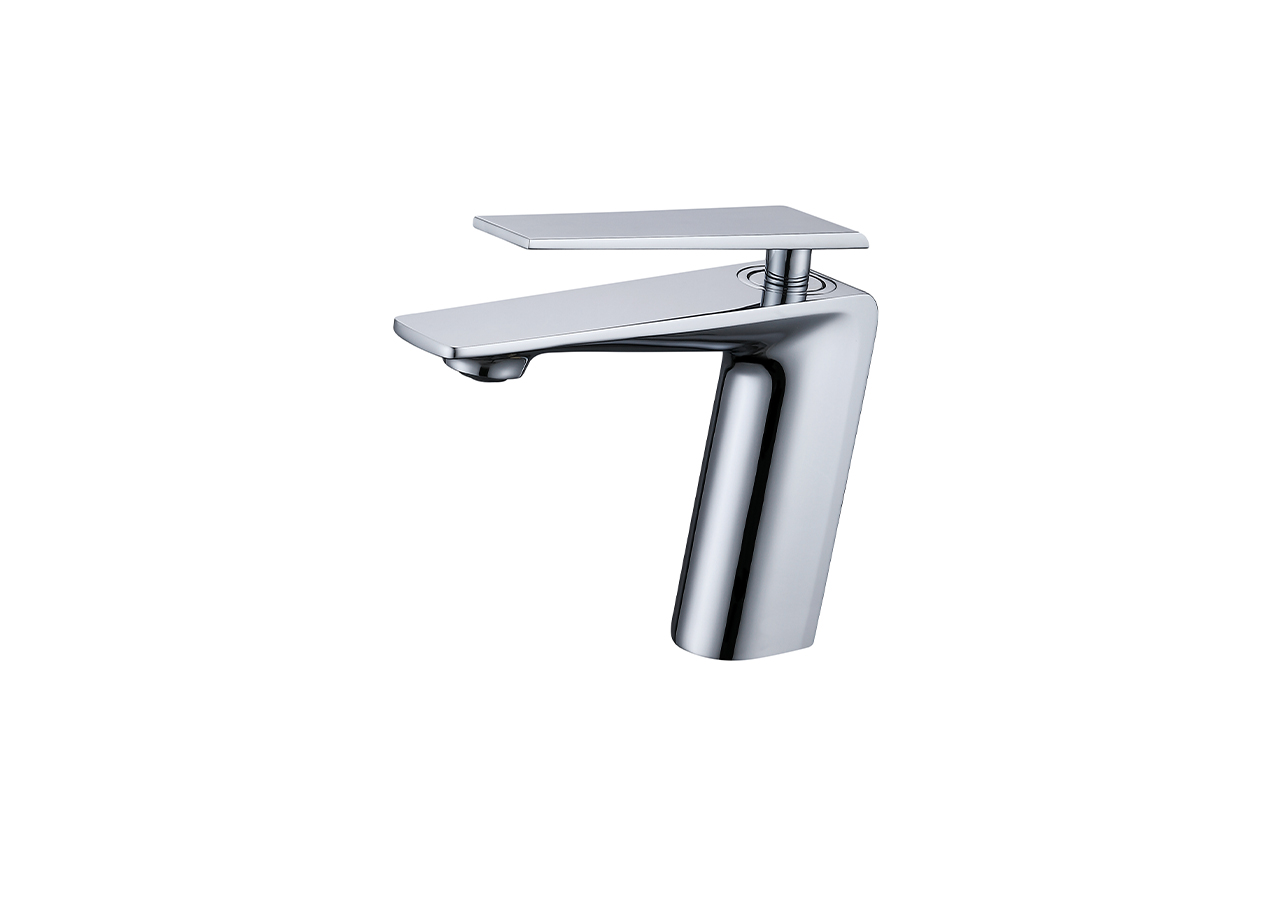 Комплект змішувача у ванну кімнату для умивальника хром та душової системи з термостатом Nett ZH-33 + SSH-24