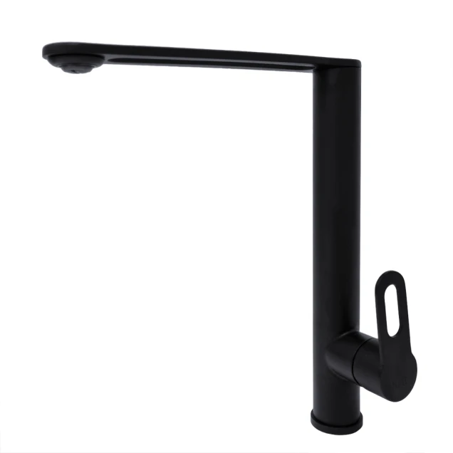 Змішувач чорний для мийки кухонної з нержавійки Nett OB-30 фото