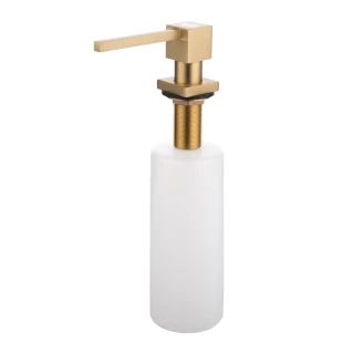 Дозатор для кухонної мийки золотий врізний Nett DTG-300 фото