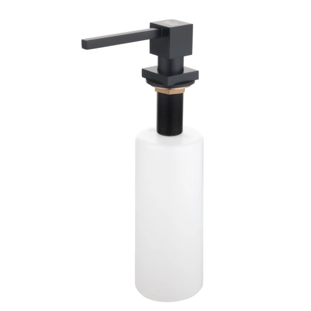 Дозатор для кухонної мийки чорний врізний Nett DTB-300 фото