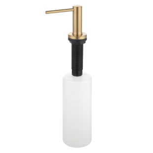 Дозатор для кухонної мийки золотий врізний Nett DFG-300 фото