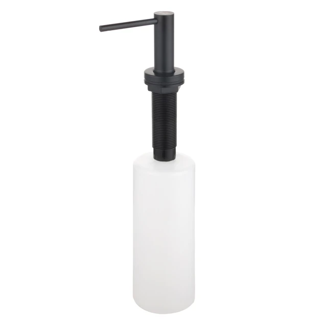 Дозатор для кухонної мийки чорний врізний Nett DFB-300 фото