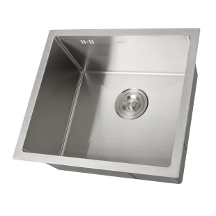 Уцінена кухонна мийка з нержавіючої сталі 50 см під стільницю Nett NS-5045 фото