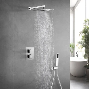 Душова система з термостатом внутрішнього монтажу для душу Nett TSH-473 фото