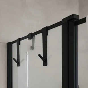 Гачок для рушників навісні чорний металевий Nett GB-13 фото