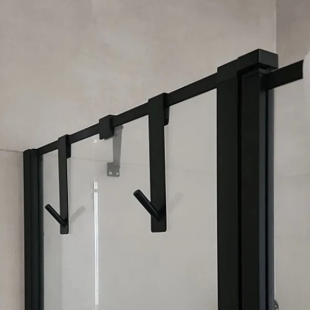 Гачок для рушників навісні чорний металевий Nett GB-13 фото