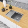 Накладная кухонная мойка с левым крылом Nett NS-6045(L) фото №3
