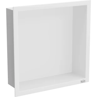 Полиця у ванну вбудована біла металева 30 см Nett YW-29 фото