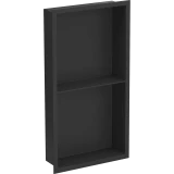 Полиця для душу вбудована чорна нержавіюча 60 см Nett YB-60