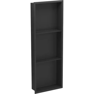 Полиця до ванної кімнати вбудована чорна 90 см Nett YB-90 фото