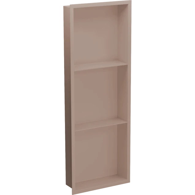 Полка в ванную металлическая встроенная бронзовая 90 см Nett YBr-90 фото