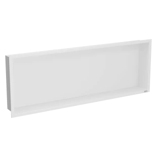 Полиця до ванної кімнати металева горизонтальна біла Nett YW-92 фото