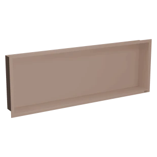 Полиця до ванної вбудована горизонтальна бронзова Nett YBr-92 фото