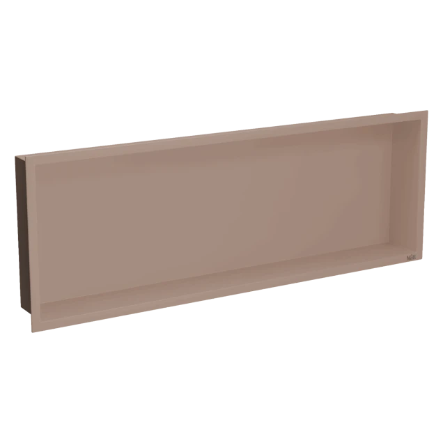 Полиця до ванної вбудована горизонтальна бронзова Nett YBr-92 фото