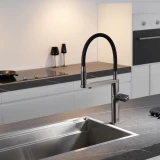 Кухонний змішувач графітовий сенсорний з фільтрованою водою Nett AG-43