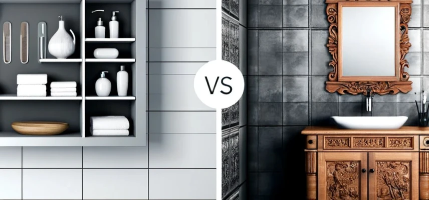 Сравнение: встроенные ниши против традиционной мебели