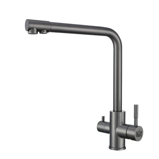 Смеситель для кухни с подключением к фильтру графитовый "Frosh" Nett FGr-33 фото
