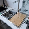 Накладная кухонная мойка из нержавейки 1.5 мм кухонная станция Nett NS-5747 фото №5