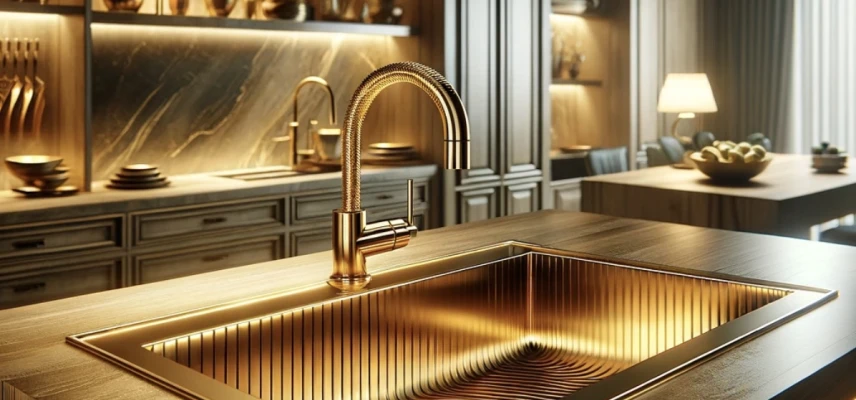 Золоті мийки: розкіш та елегантність у вашій кухні