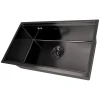 Уцінена чорна мийка врізна з PVD покриттям багатофункціональна Nett NB-7042 фото №9