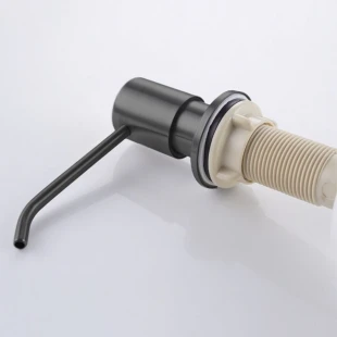 Дозатор для кухонної мийки графітовий врізний Nett Gr-300 фото