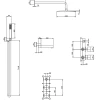 Душова система внутрішнього монтажу з виливом Nett TSH-99 фото №6
