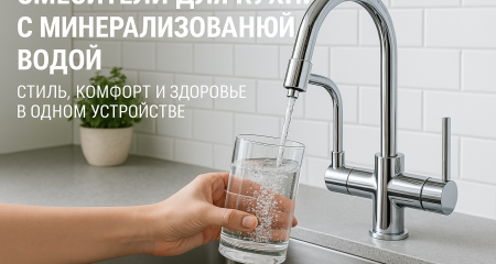 Змішувачі для кухні з мінералізованою водою: стиль, комфорт та здоров'я в одному пристрої