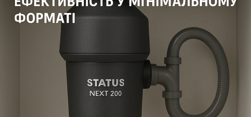 Компактний та потужний диспоузер STATUS NEXT 200 Compact: ефективність у мінімальному форматі