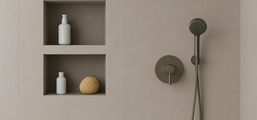 Вбудовані ніші у ванній: економимо простір з розумом
