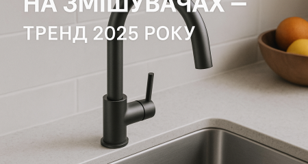 Графітове PVD-покриття на змішувачах — тренд 2025 року