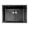 Мийка для кухні чорна під стільницю з PVD покриттям багатофункціональна Nett NB-5742U фото №4