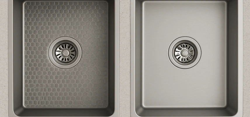 Переваги та недоліки мийок із сотовим покриттям і брашованим покриттям: що обрати для кухні