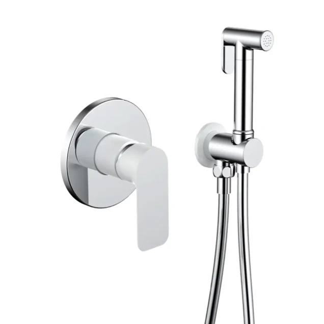 Вбудований гігієнічний душ GAPPO G7248, білий/хром фото