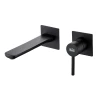Чорний змішувач для умивальника прихованого монтажу Nett QB-99 фото №2