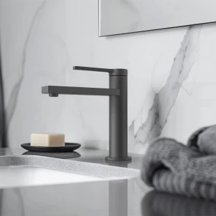 Змішувач графітовий на раковину Nett VGr-22 фото