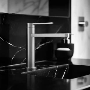 Змішувач з нержавіючої сталі на раковину Nett VS-22 фото