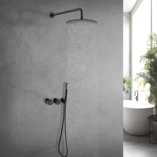 Душова система внутрішнього монтажу чорна Nett TSB-77 фото